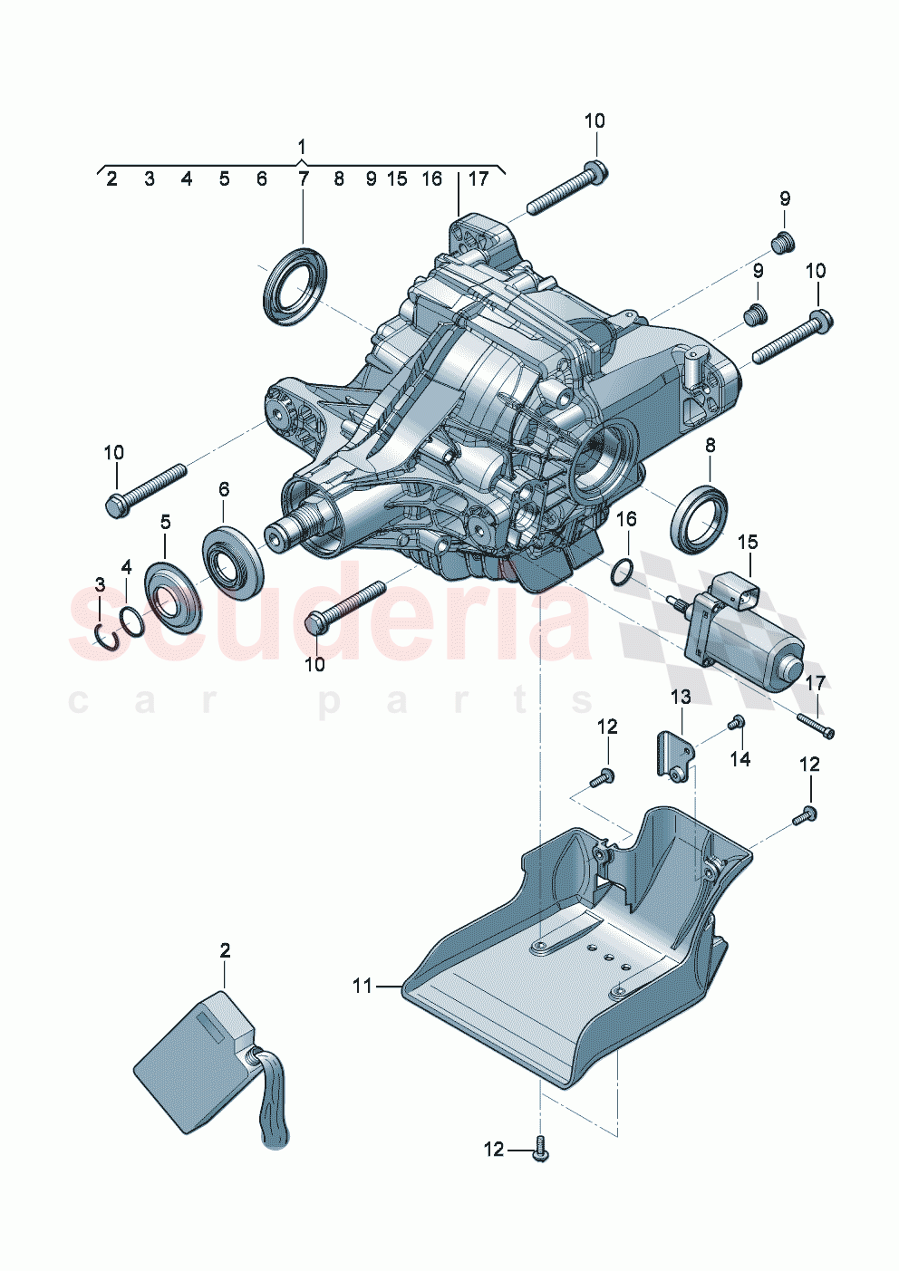 rear axle differential for models with limited slip differential of Bentley Bentley New Continental Convertible (2025-2026)