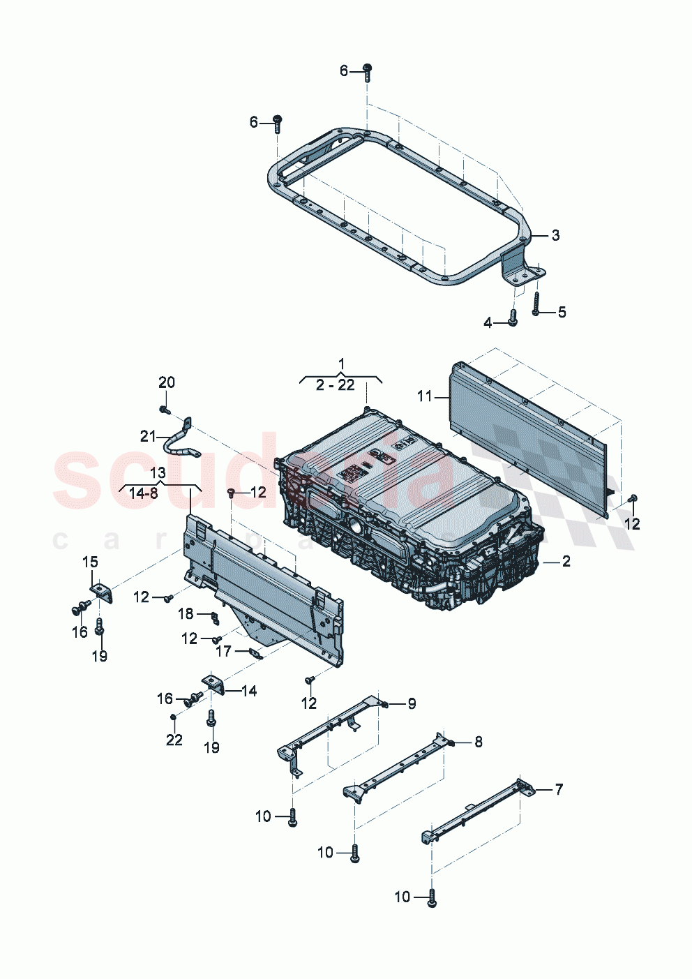 High-voltage battery of Bentley Bentley New Continental GT (2025-2026)