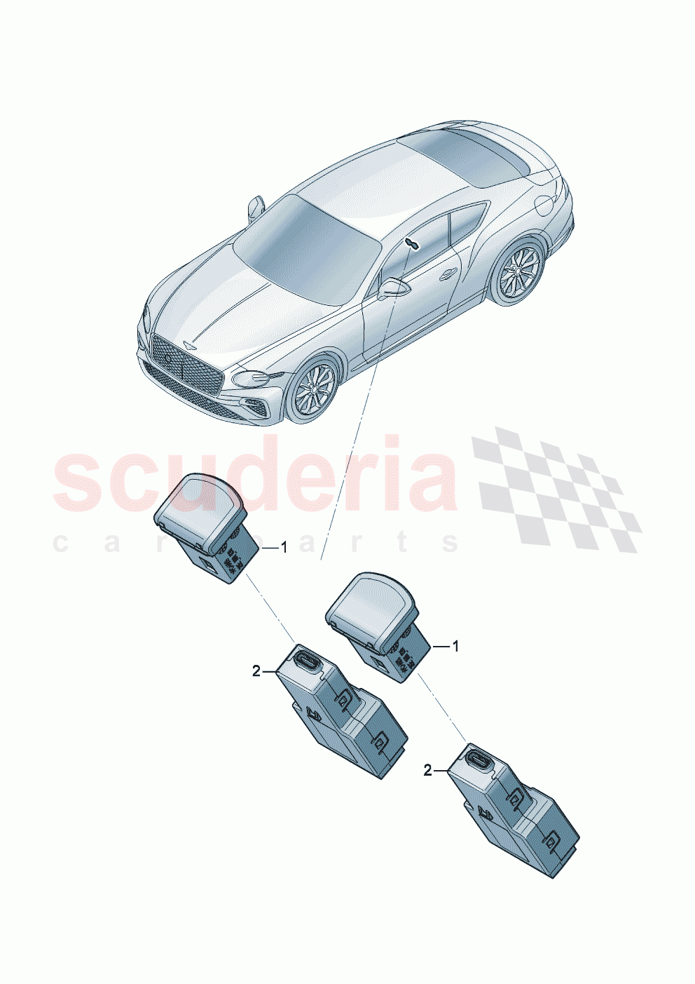 For vehicles with USB interface of Bentley Bentley New Continental GT (2025-2026)