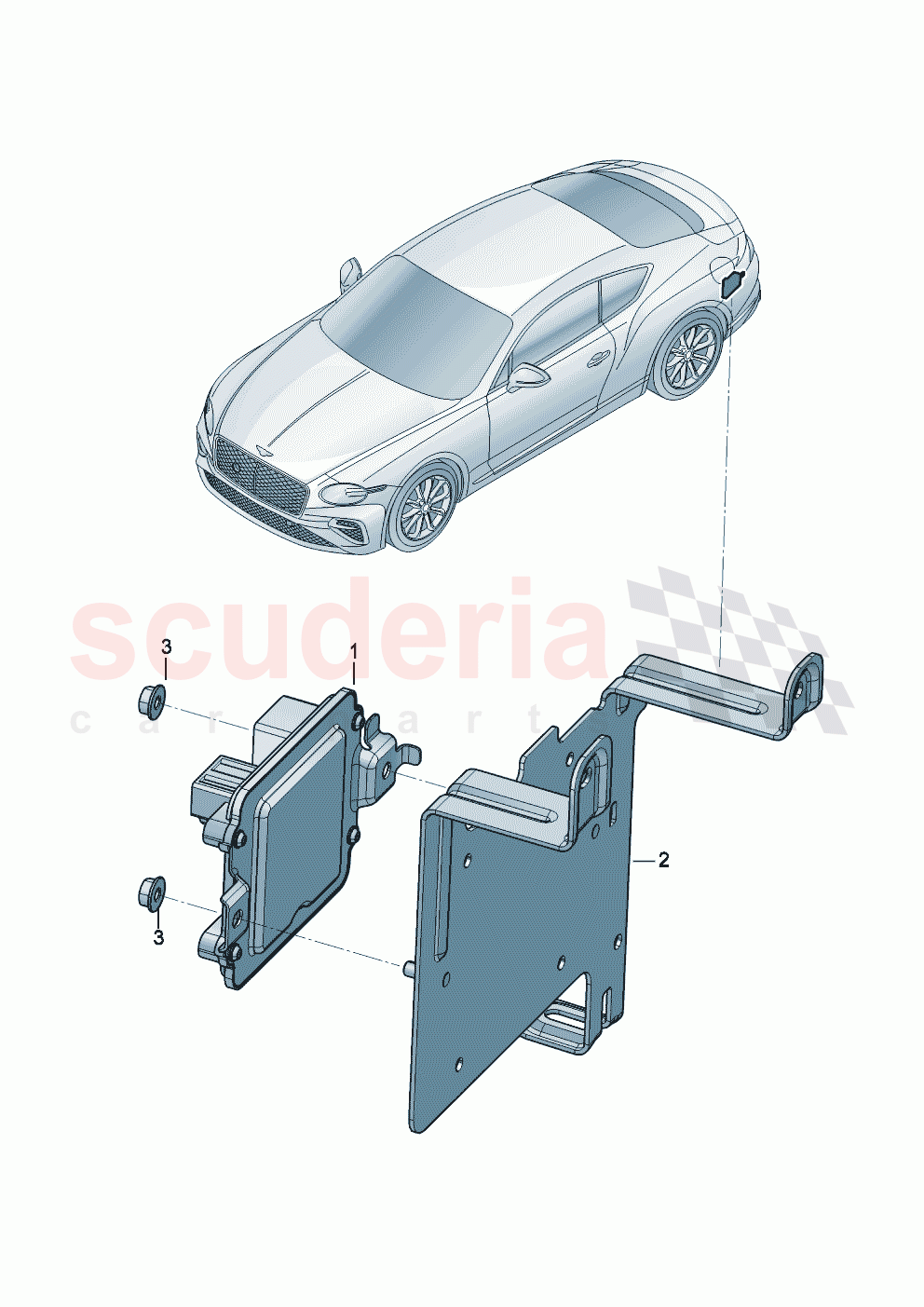 Control unit for differential lock of Bentley Bentley New Continental GT (2025-2026)