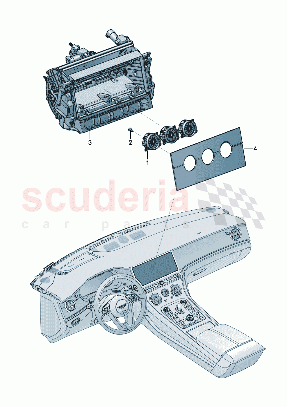 Instrument panel of Bentley Bentley New Continental GT (2025-2026)