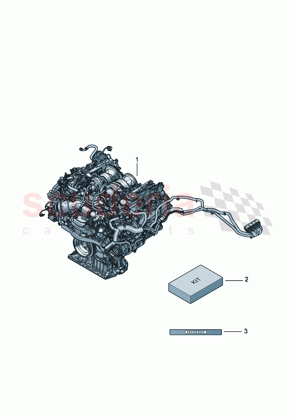 engine, complete Auxiliary material of Bentley Bentley New Continental GT (2025-2026)