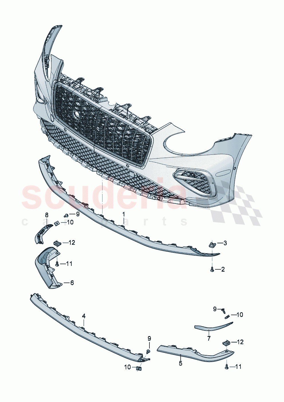 Front spoiler of Bentley Bentley New Continental GT (2025-2026)