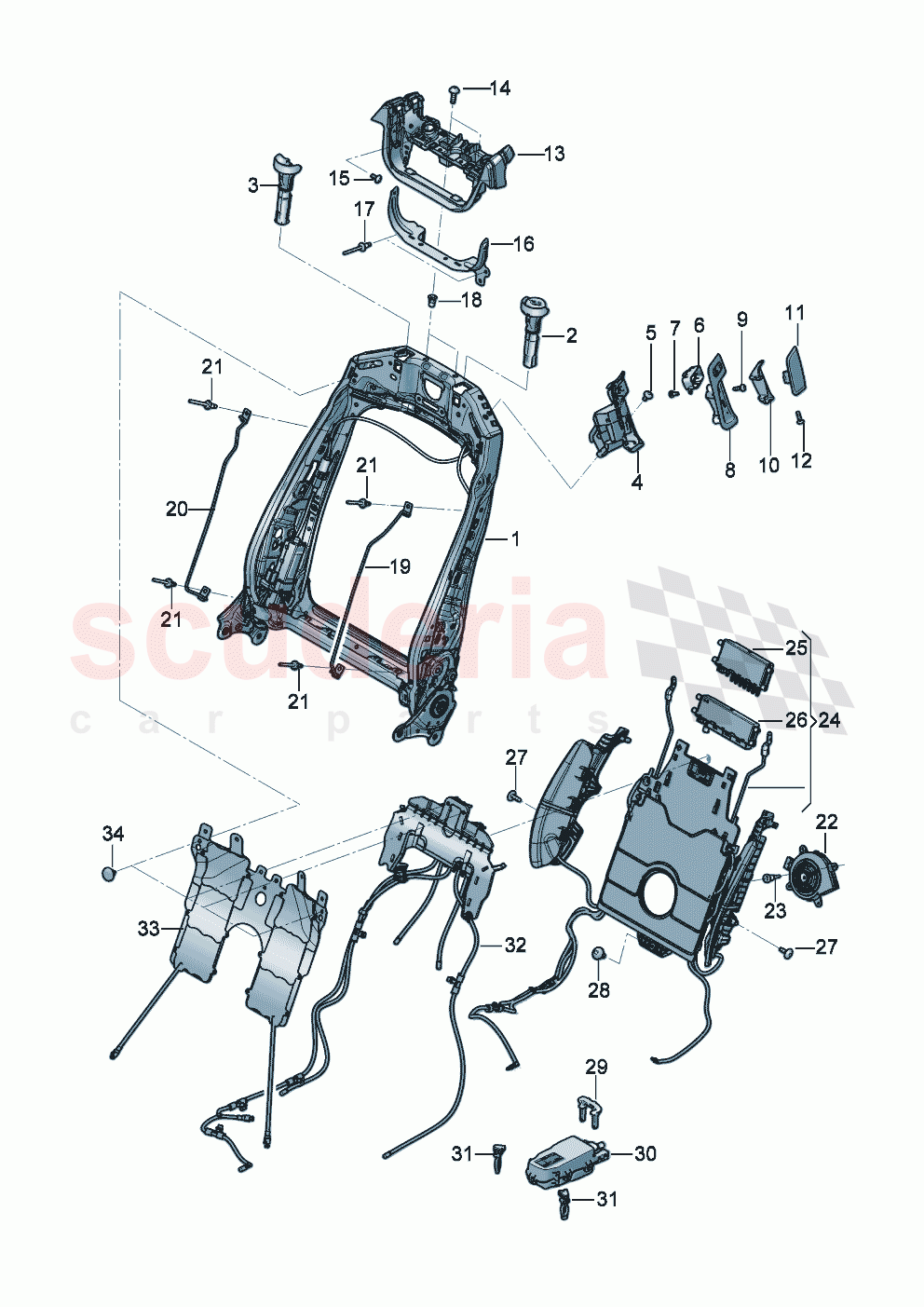 Backrest of Bentley Bentley New Continental GT (2025-2026)