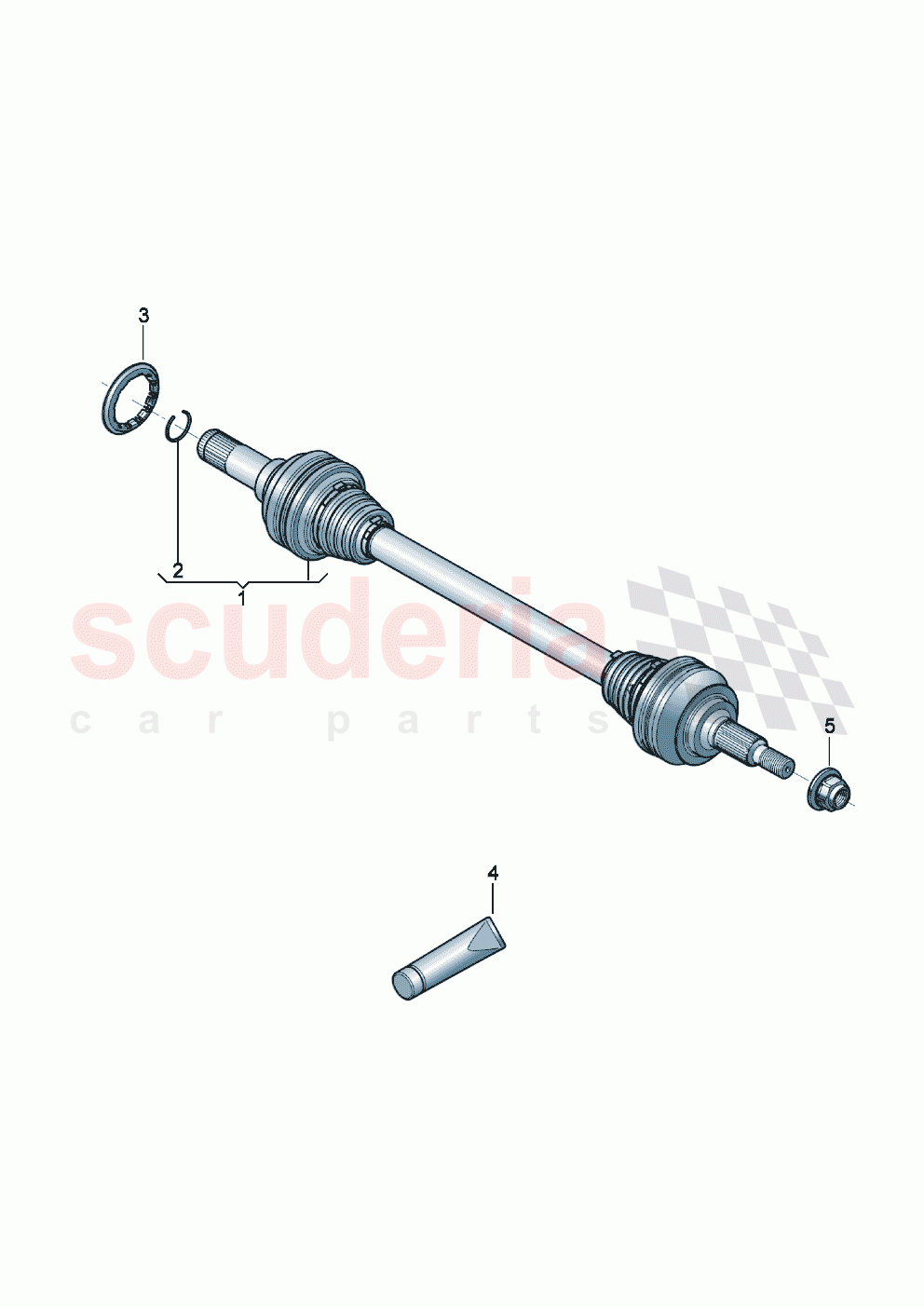 Drive shaft for models with limited slip differential of Bentley Bentley New Continental GT (2025-2026)