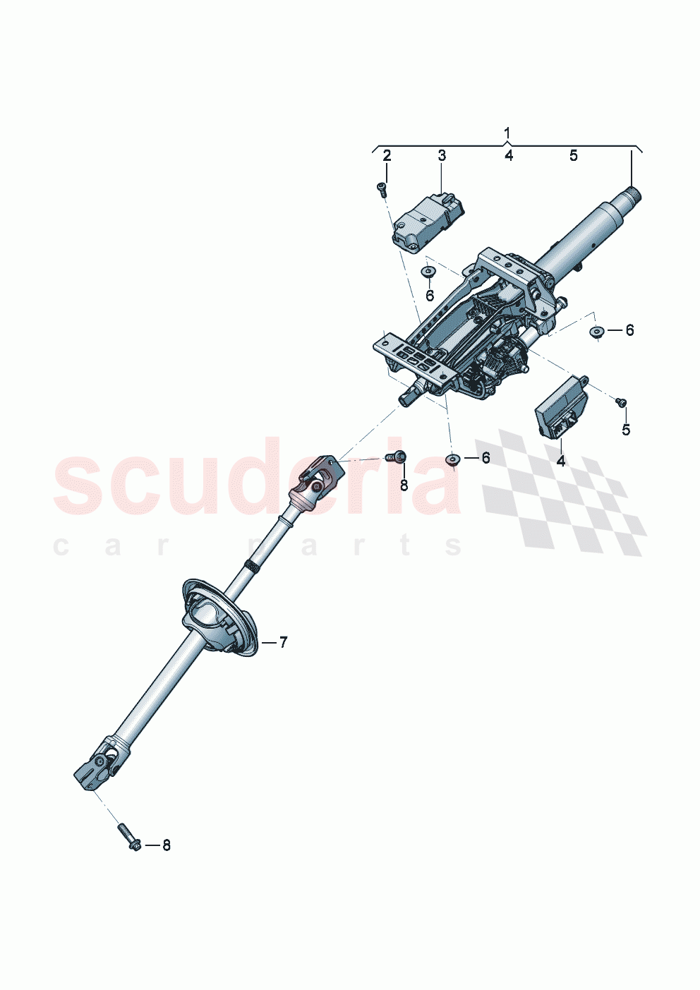 Steering column of Bentley Bentley New Continental GT (2025-2026)