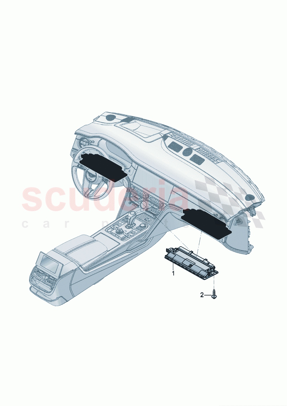 Knee airbag unit of Bentley Bentley New Flying Spur (2025-2026)