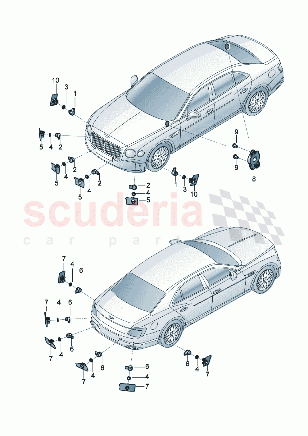 Parking aid of Bentley Bentley New Flying Spur (2025-2026)