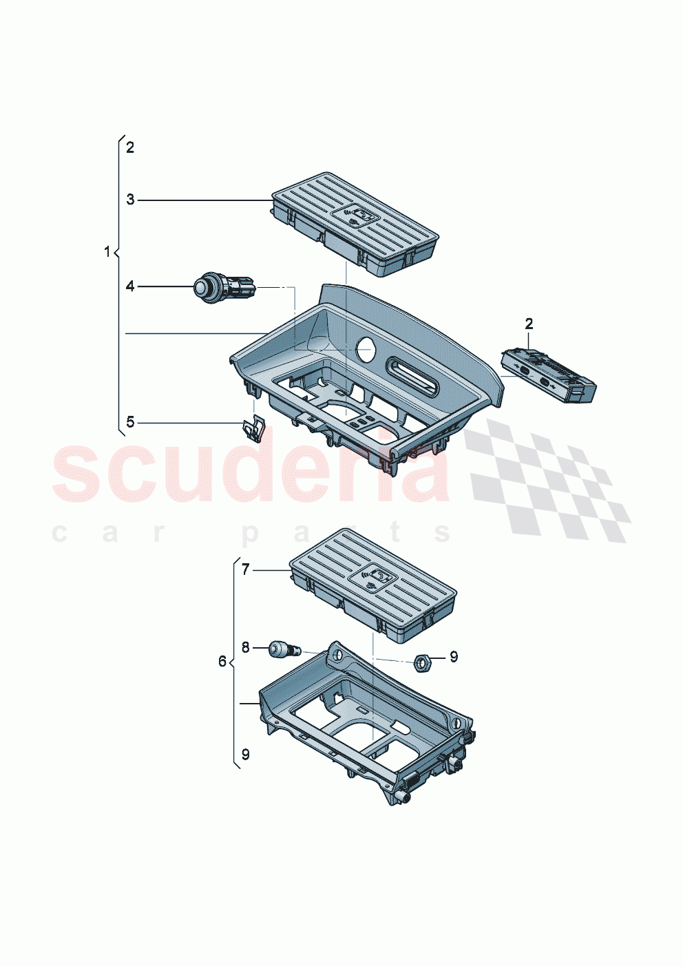 Stowage compartment Centre console of Bentley Bentley New Flying Spur (2025-2026)