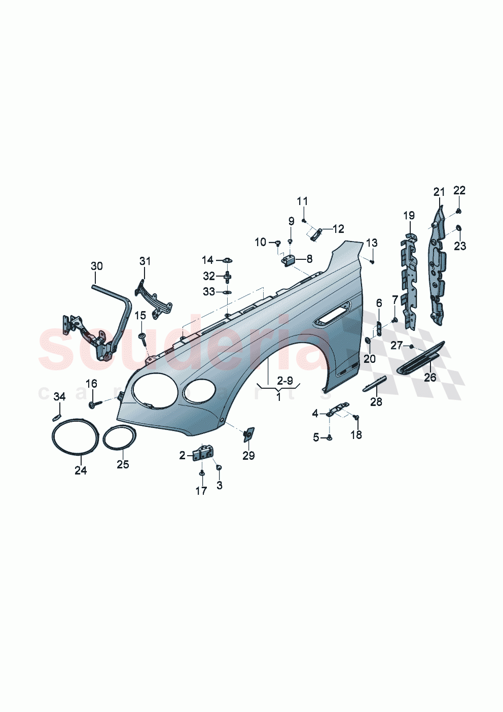 Wing of Bentley Bentley New Flying Spur (2025-2026)
