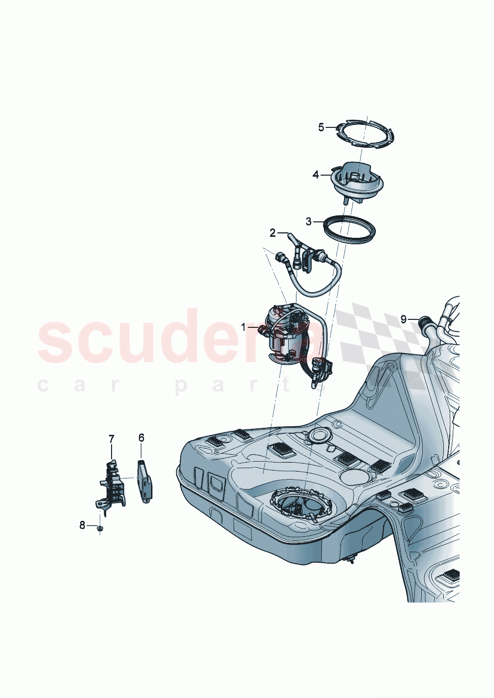 Fuel delivery module Control unit for fuel pump of Bentley Bentley New Flying Spur (2025-2026)