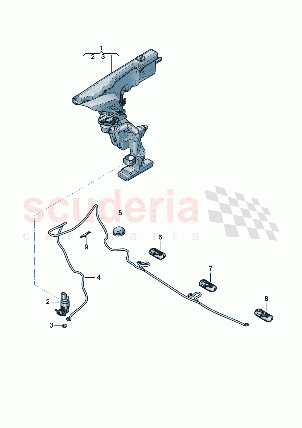 Washing and wiping system Windscreen of Bentley Bentley New Flying Spur (2025-2026)