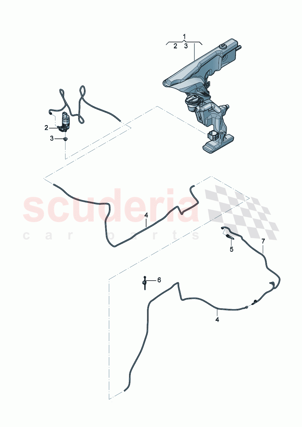 Washing and wiping system Reversing camera of Bentley Bentley New Flying Spur (2025-2026)