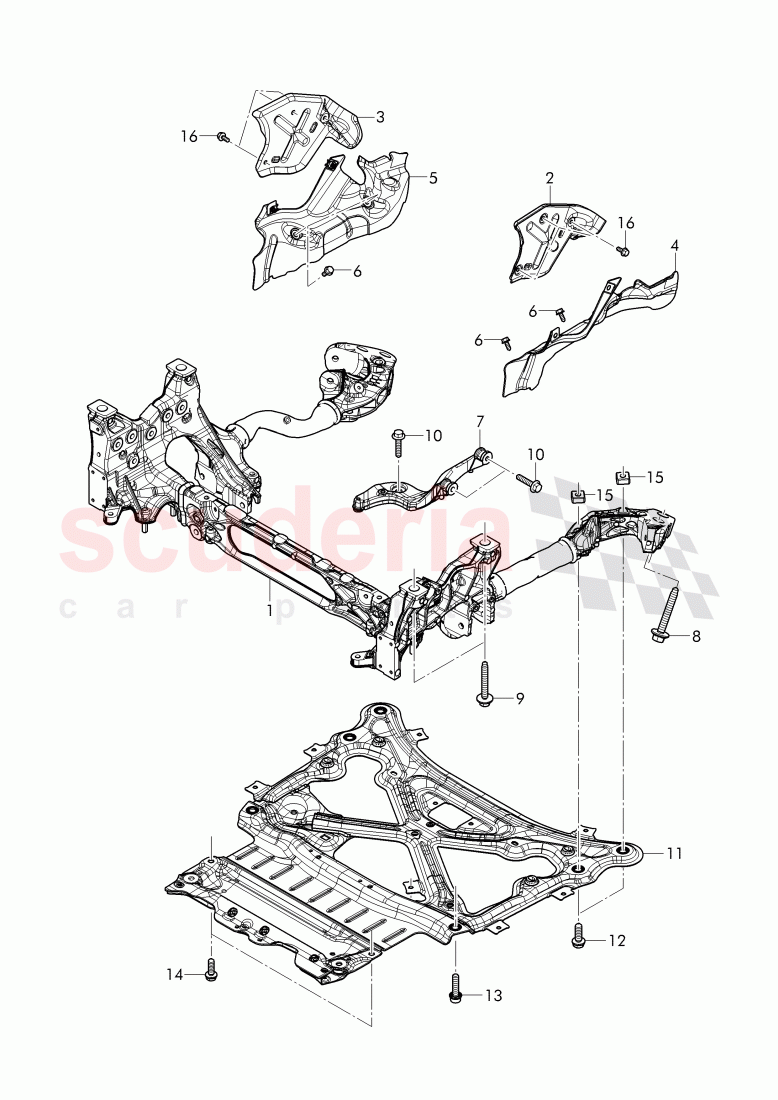 sub frame of Bentley Bentley Bentayga (2015-2020)