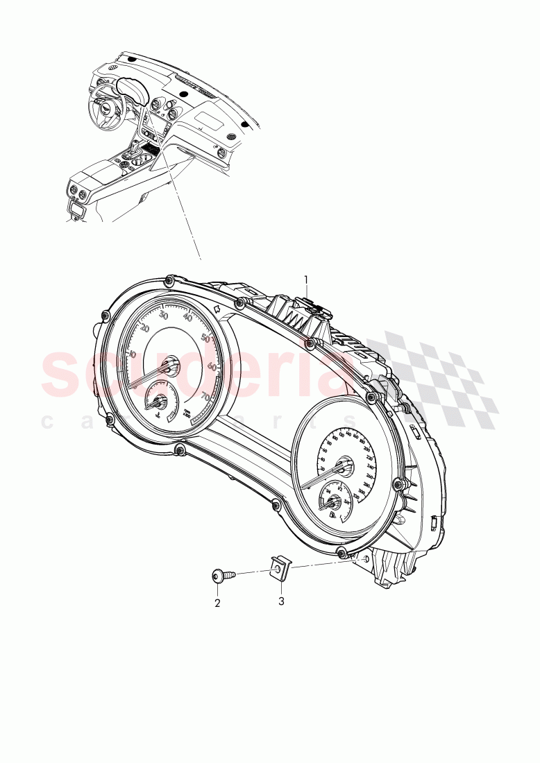 instrument cluster of Bentley Bentley Bentayga (2015-2020)