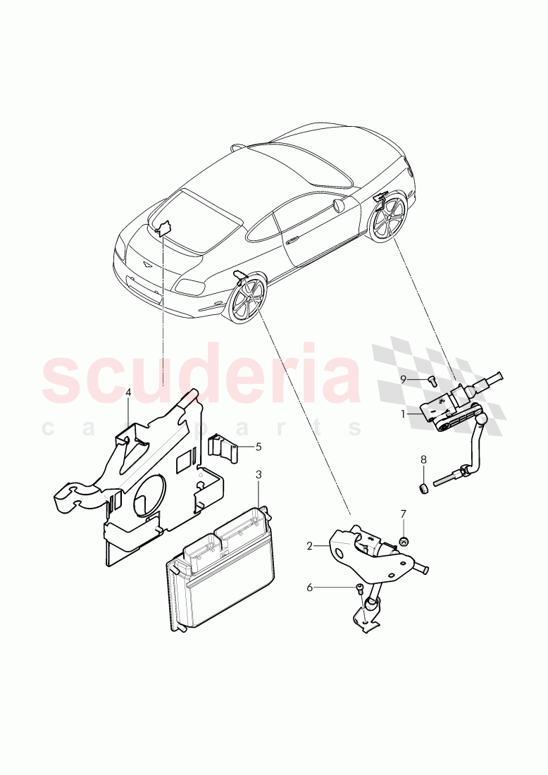 self levelling sensor of Bentley Bentley Continental Supersports (2017+)