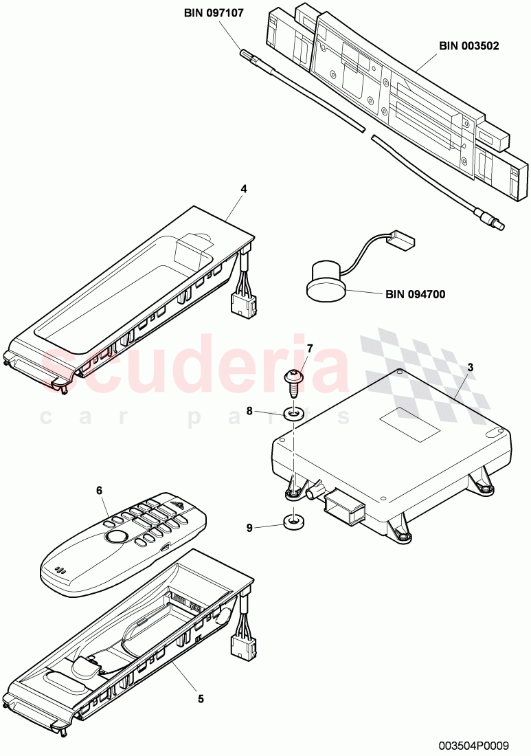 Electric parts for mobile, phone preparation, D - MJ 2008>> of Bentley Bentley Continental GT (2003-2010)