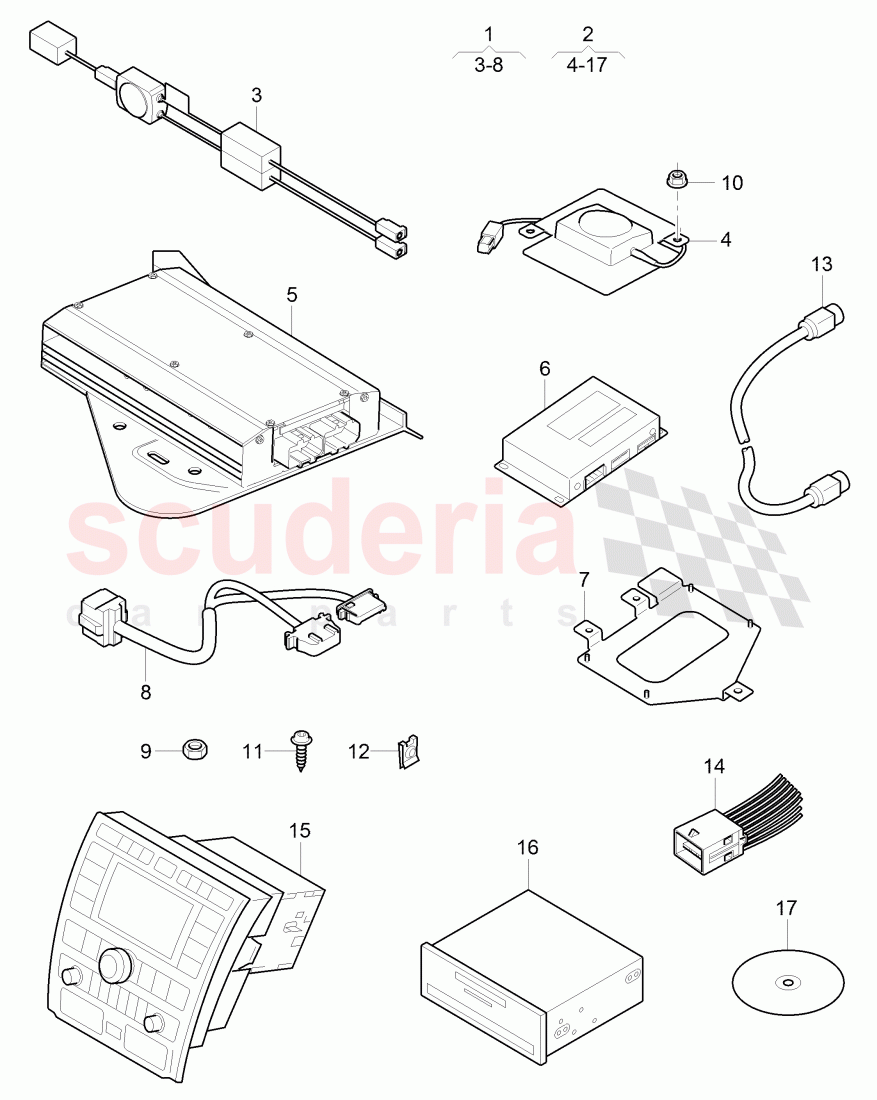 Original Accessories, satellite digital audio radio, (SDARS), D >> - MJ 2011 of Bentley Bentley Continental Flying Spur (2006-2012)