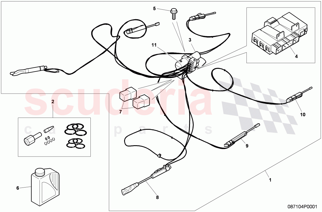 hydraulic system for convertible top operation of Bentley Bentley Continental GTC (2006-2010)