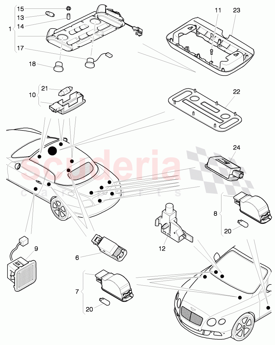illumination in, vehicles interior, D >> - MJ 2015 of Bentley Bentley Continental GTC (2011+)