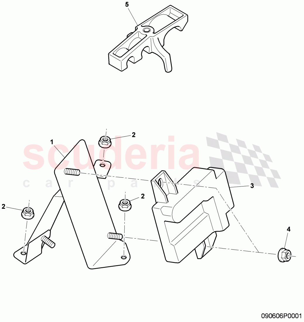 control unit for fuel delivery unit, D - MJ 2011>> of Bentley Bentley Continental Flying Spur (2006-2012)