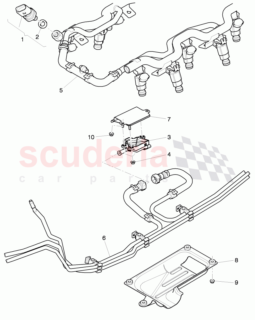 Sensor fuer Kraftstoffmischung, mit Halter, pressure sensor, F 3W-C-074 021>>, F ZA-C-074 021>> of Bentley Bentley Continental Supersports (2009-2011)