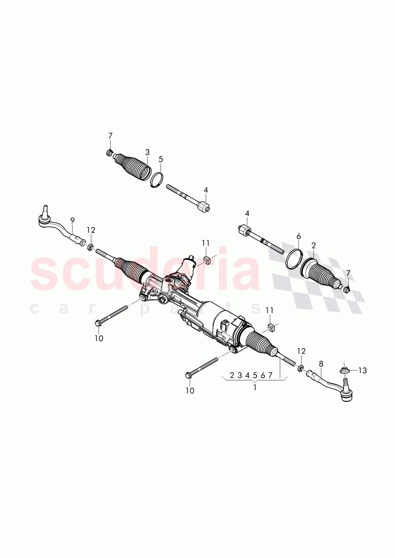 steering gear of Bentley Bentley Bentayga (2015-2020)
