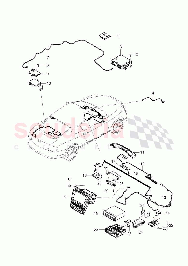 Central Display, Navigation and TV of Bentley Bentley Continental Supersports (2017+)