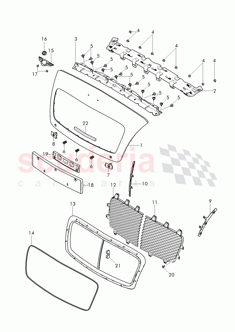 radiator grille, Bentley-plate of Bentley Bentley Continental Supersports Convertible (2017+)