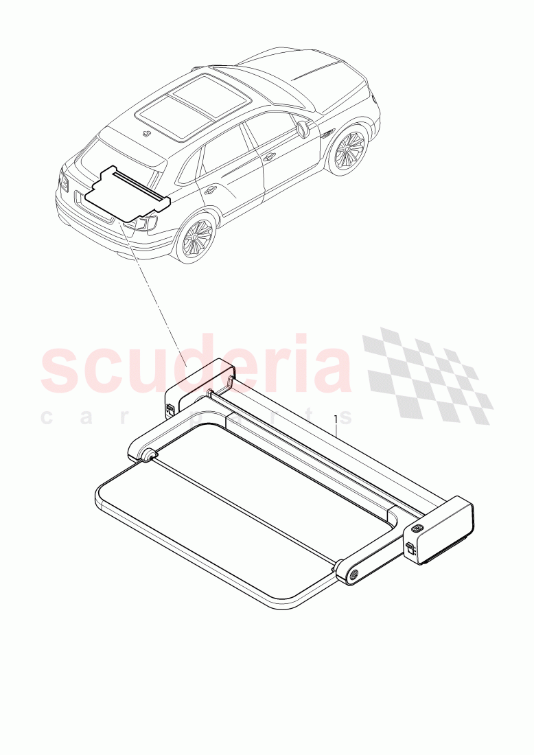 folding seat of Bentley Bentley Bentayga (2015-2020)