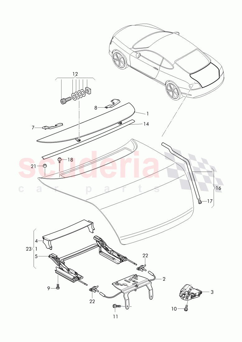 wing spoiler of Bentley Bentley Continental Supersports (2017+)