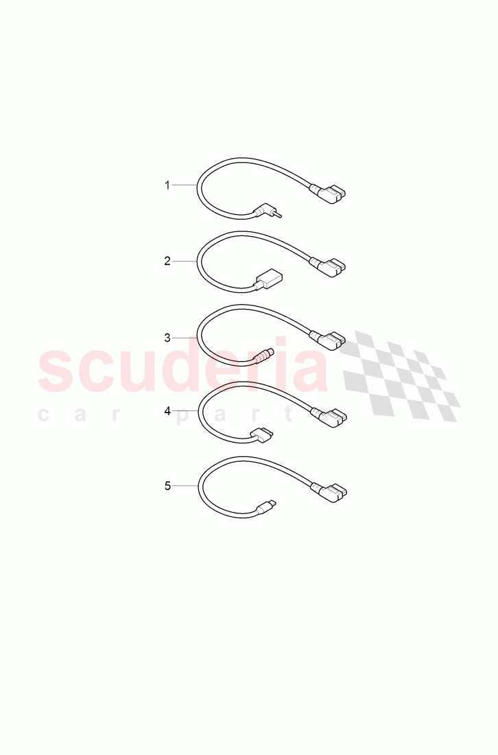 Original Accessories, Adapter wiring set for USB, iPod stowage compartment, CD-changer of Bentley Bentley Continental Flying Spur (2013+)