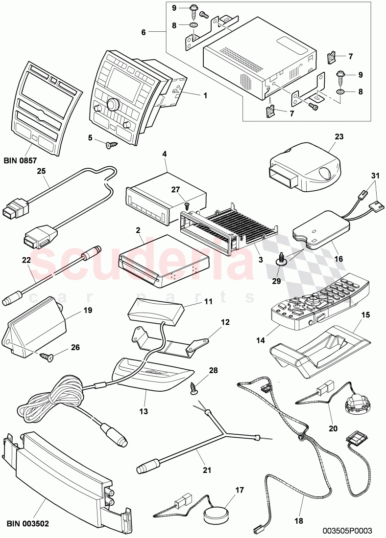 Central Display, Navigation and TV, D - MJ 2009>> of Bentley Bentley Continental GTC (2006-2010)