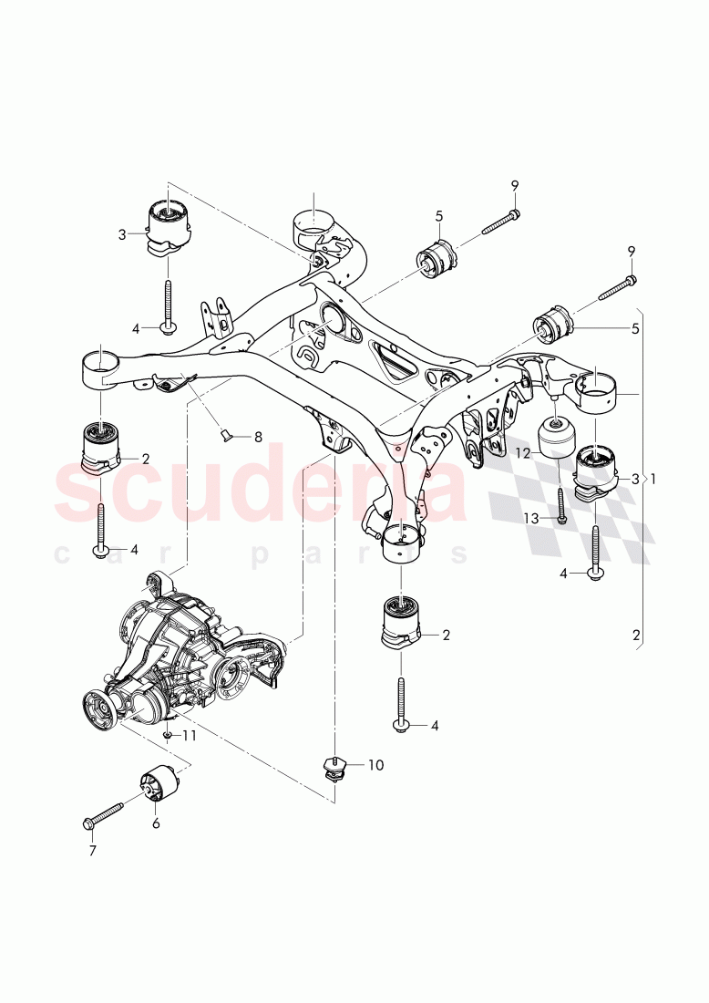sub frame of Bentley Bentley Bentayga (2015-2020)