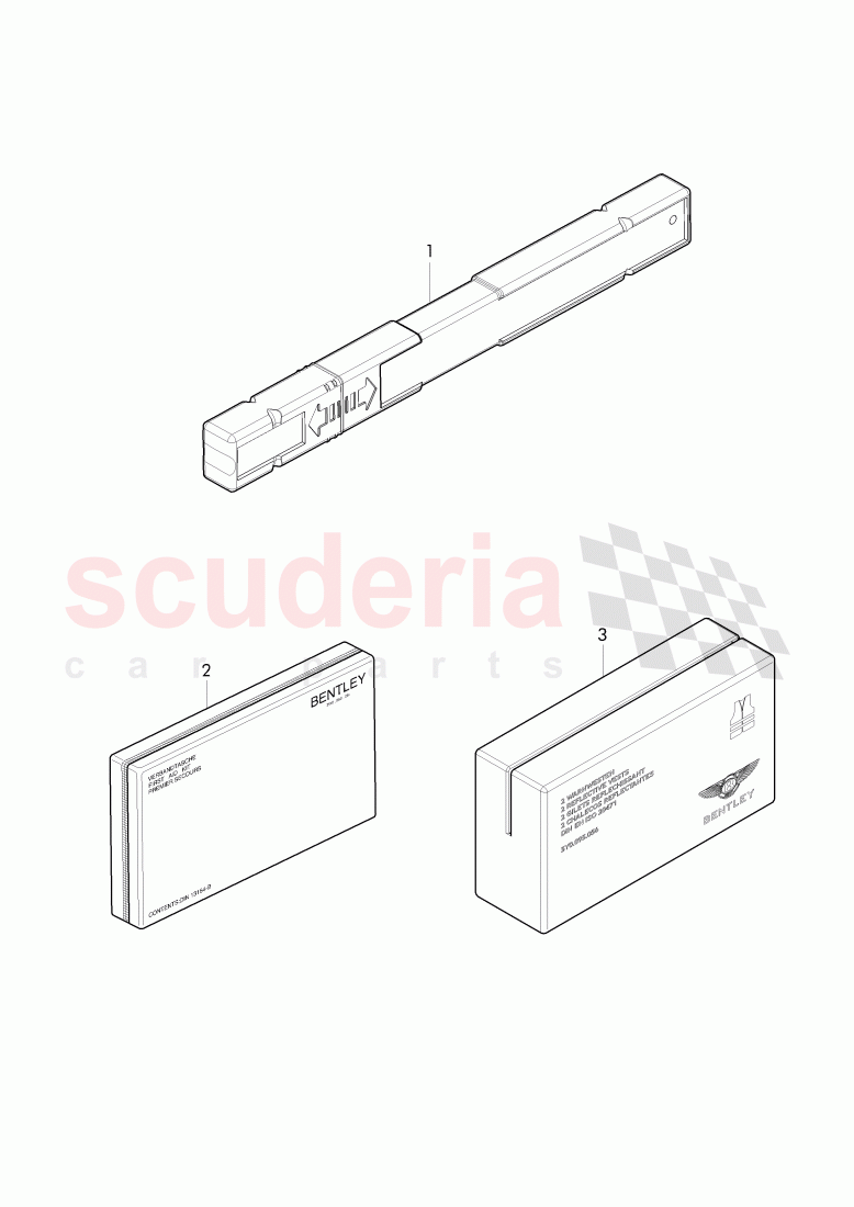 Warning Triangle andFirst Aid, KIT of Bentley Bentley Continental Flying Spur (2013+)