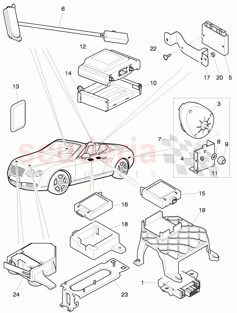 anti-theft system________ (ats), D - MJ 2012>> of Bentley Bentley Continental Supersports (2009-2011)