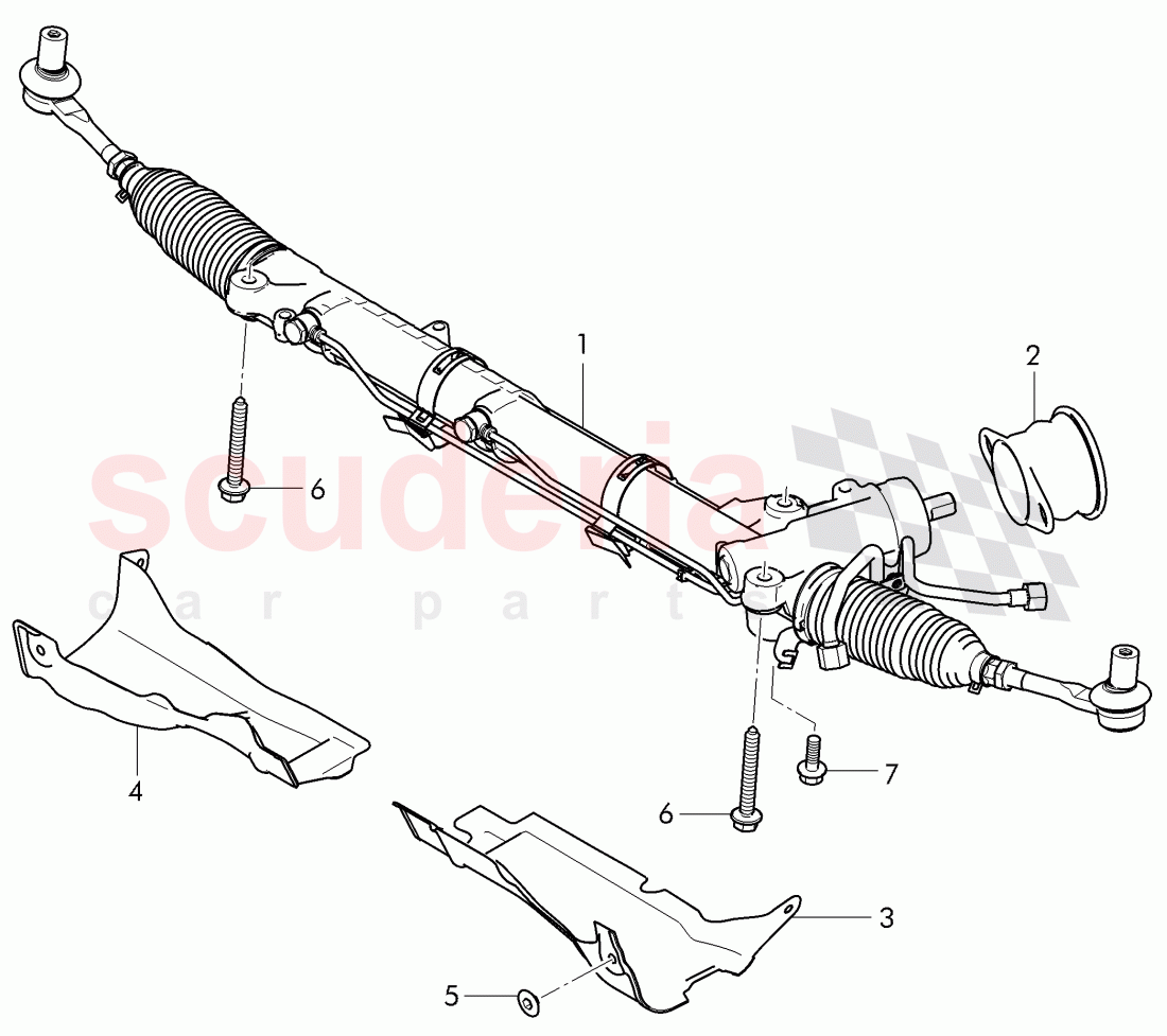 power steering, steering gear of Bentley Bentley Continental GTC (2011+)