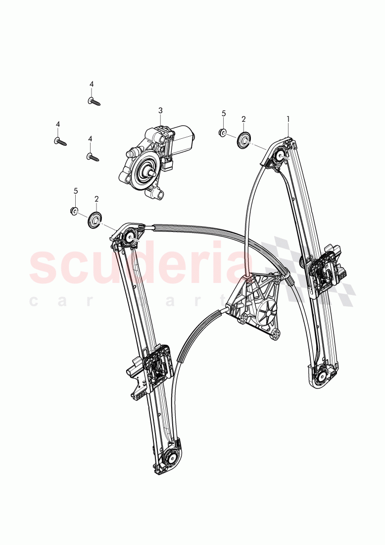 window regulator of Bentley Bentley Bentayga (2015-2020)