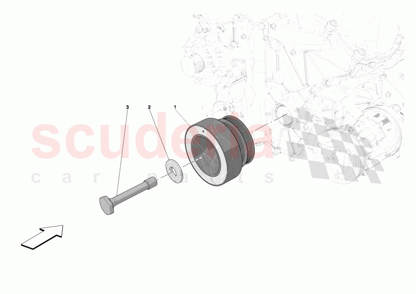 TORSION DAMPER of Ferrari Ferrari 12Cilindri Spider