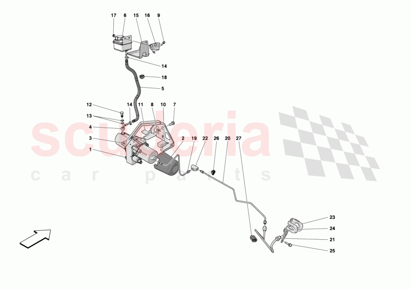 LIFTING THE VEHICLE of Ferrari Ferrari 12Cilindri Spider