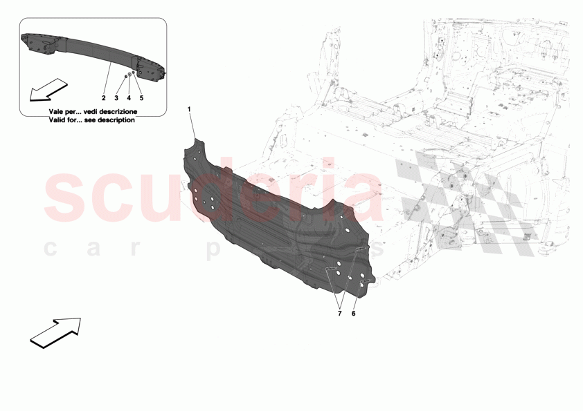 REAR SUBFRAME of Ferrari Ferrari 12Cilindri