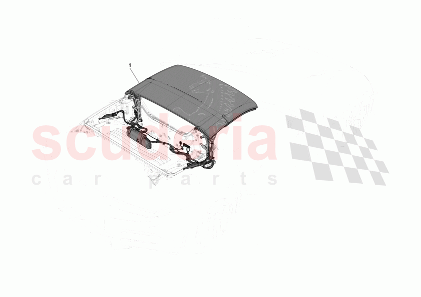 ROOF - STRUCTURE of Ferrari Ferrari 12Cilindri Spider