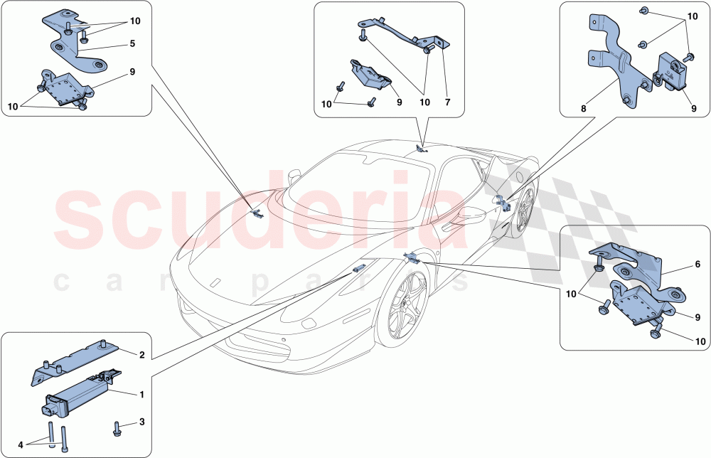 TYRE PRESSURE MONITORING SYSTEM of Ferrari Ferrari 458 Italia