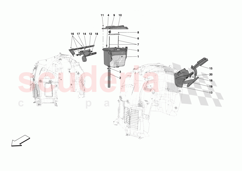 LATERAL AIR INTAKES of Ferrari Ferrari 12Cilindri Spider