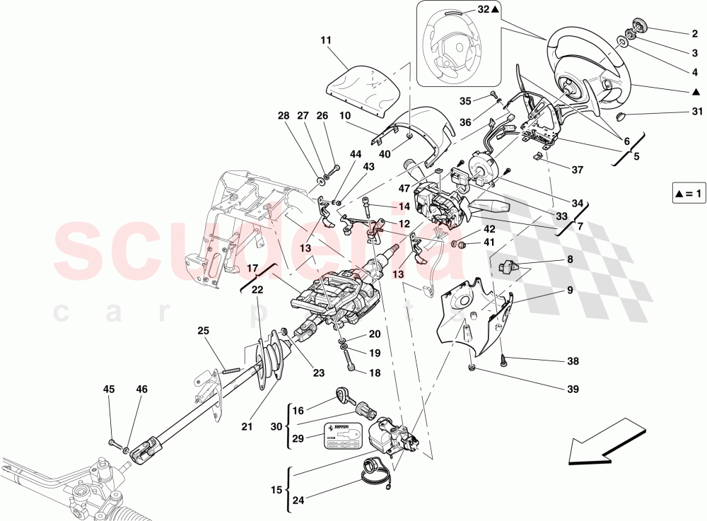 STEERING CONTROL of Ferrari Ferrari 599 GTO