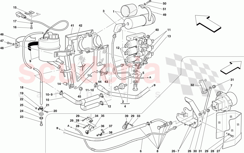 POWER UNIT AND TANK -Applicable for F1- of Ferrari Ferrari 599 GTB Fiorano