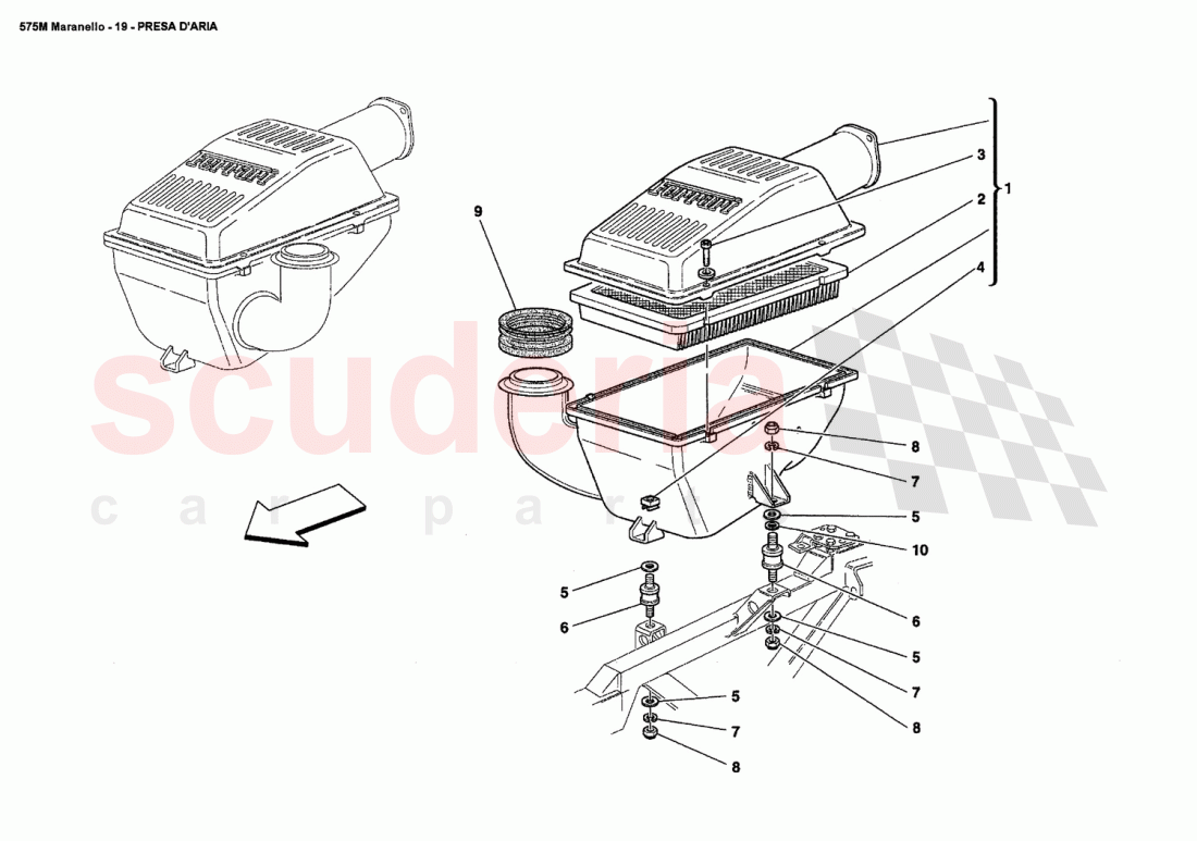 AIR INTAKE of Ferrari Ferrari 575M Maranello