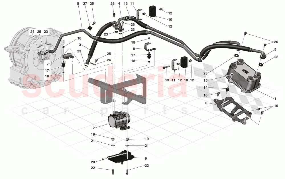 ELECTRIC MOTOR COOLING of Ferrari Ferrari LaFerrari