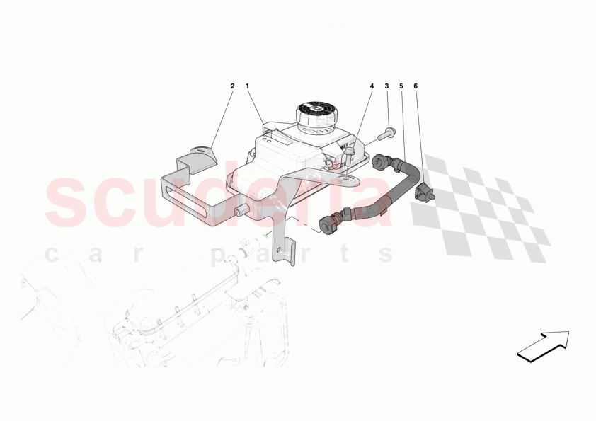 BRAKE MASTER CYLINDER RESERVOIR of Ferrari Ferrari 12Cilindri