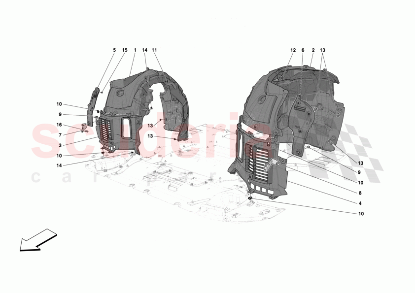 FRONT WHEELHOUSE of Ferrari Ferrari 12Cilindri Spider